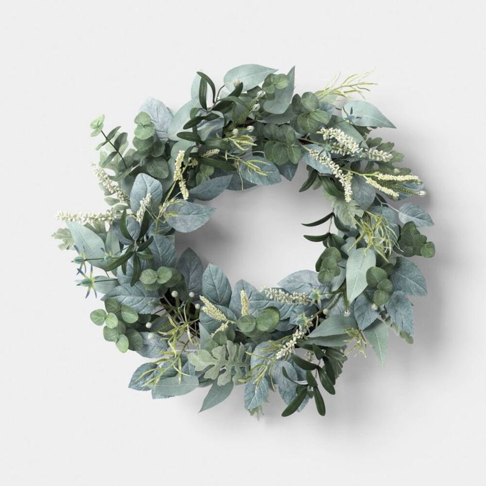 26" Eucalyptus Artificial Wreath - Threshold designed with Studio McGee